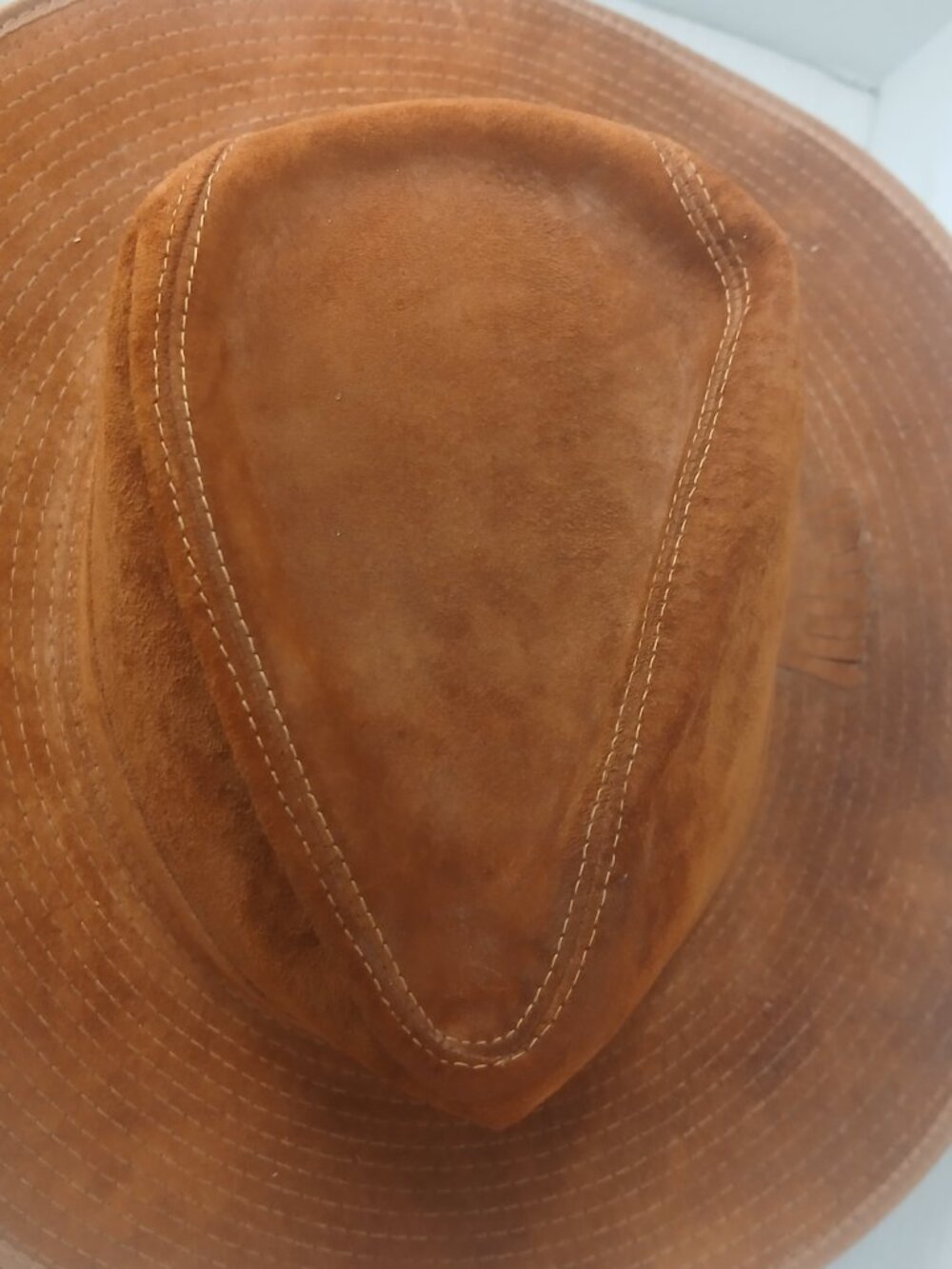 Stetson Rancher Swede Rust Brown 7-1/8 Satin lining 5"Crown Western (H7-1/8) - Picture 5 of 9